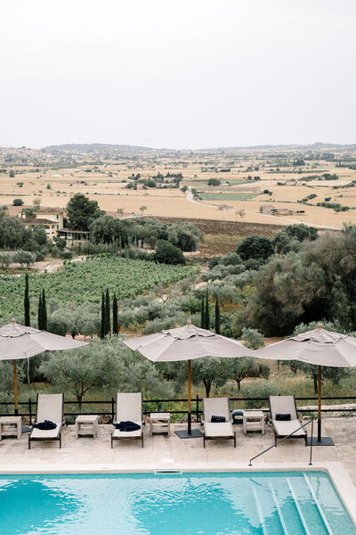 finca serena pool with a view