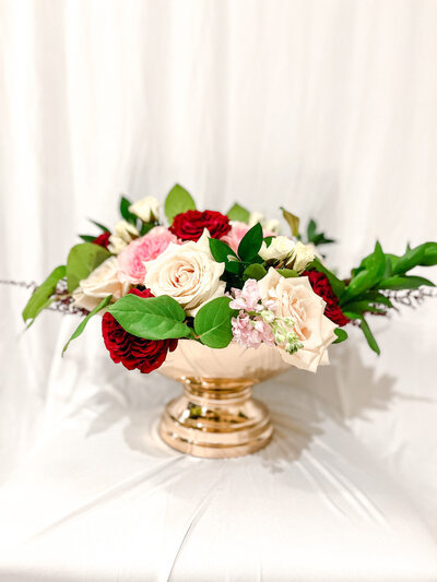 Colorful floral centerpiece