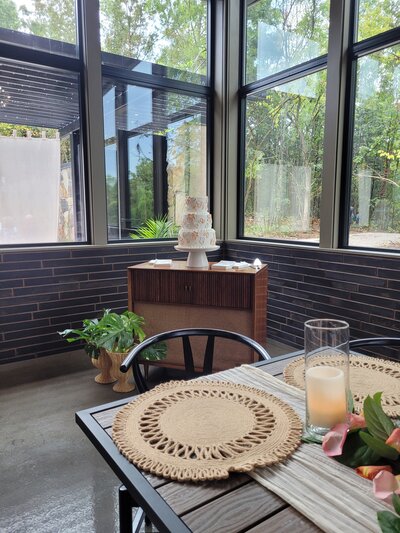rendering of garden wedding venue