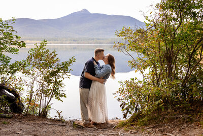 Bride and grooms first kiss during ceremony at Pembroke Pines Country Club by NH wedding Photographer Lisa Smith Photography
