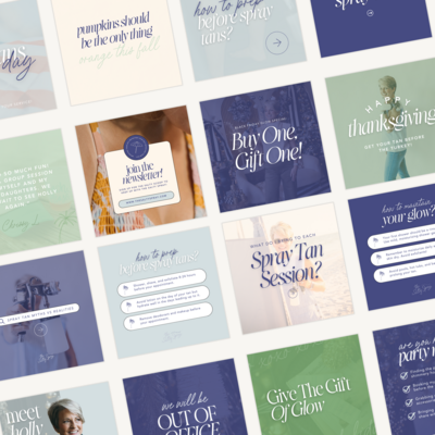 Canva Design for Spray Tan Business