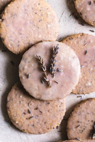 Lavender Vanilla Oatmeal Shortbread