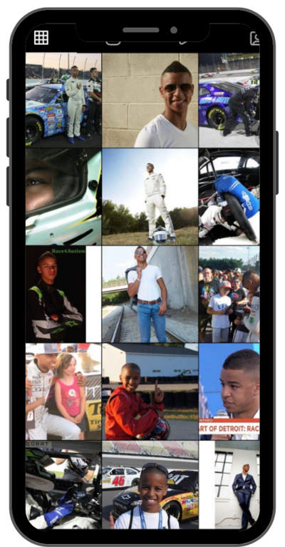 Instagram Feed for a Nascar Driver