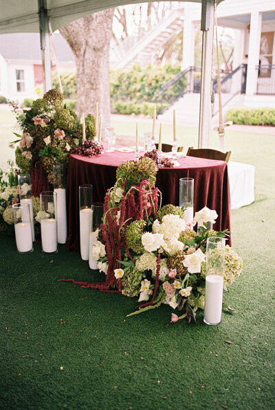 wedding table setting