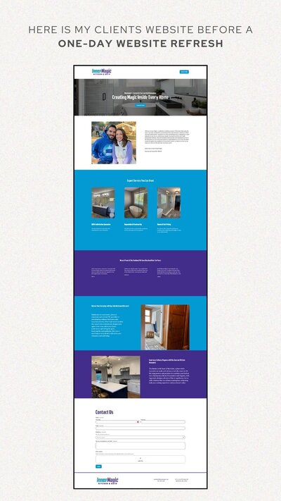 One-day-website refresh