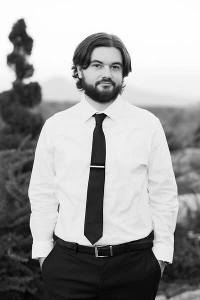 Headshot of James, the second shooter for Emily Hancock Photography.