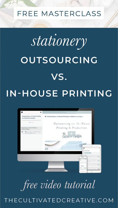 In this free masterclass, I will walk you through the differences in outsourcing your printing and production versus keeping it in house.