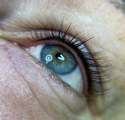 Smudge-proof eyeliner tattoo results - healed look