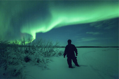 Northern lights over Lapland