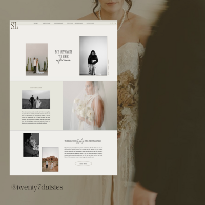 Elegant showit web design