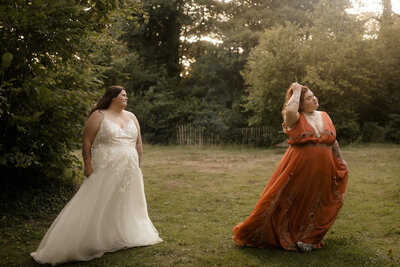Wedding photo in cornwall with oceanview