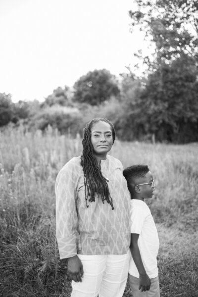 Logan & Co. BP photoshoot of Mother and Son in Columbus Ohio.