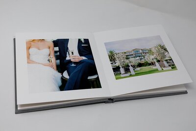 Bride and groom walk up memorial steps at their DC wedding