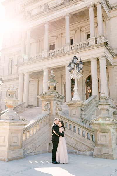 Leidy and Josh Photography | Michigan Capitol Engagement-54