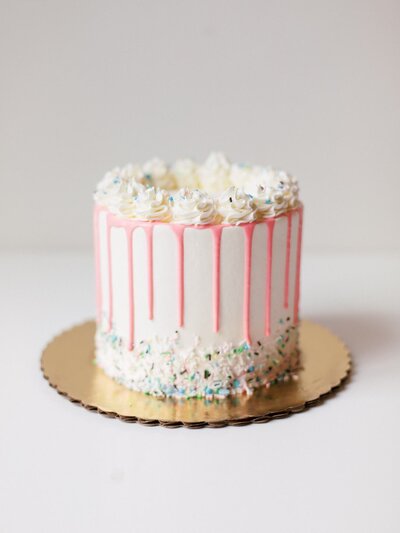 Celebration cake_Pink drip_Sprinkles