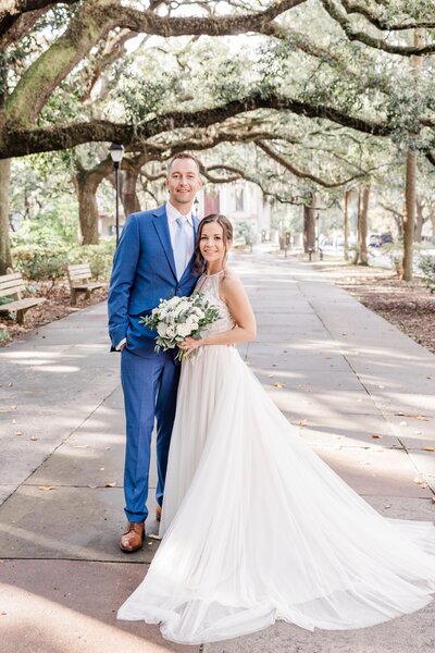 Michael + Brittany's elopement at Whitefield Square, Savannah