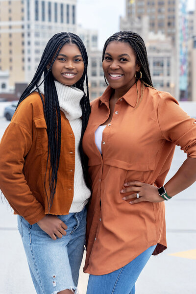 Fall Photoshoot at the Z Lot Garage in Detroit, Michigan