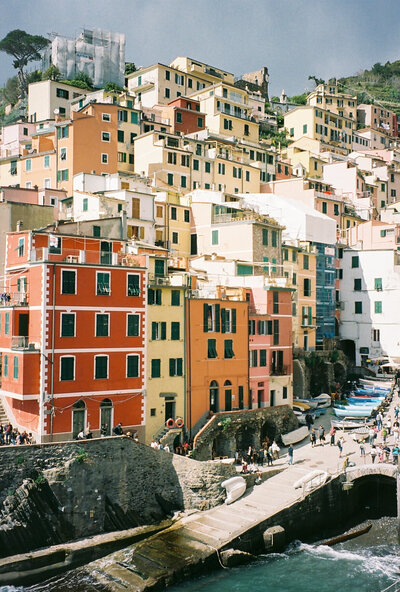 colorful italian homes, cinque terre italy destination wedding
