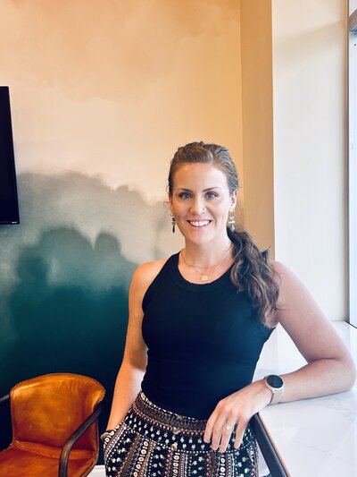 Woman smiling