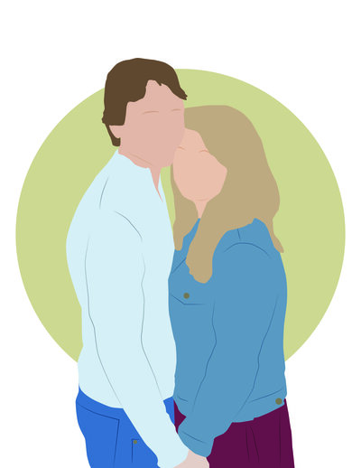 Couple Digital Illustration
