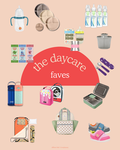 must have items for sending your child to daycare roundup graphic