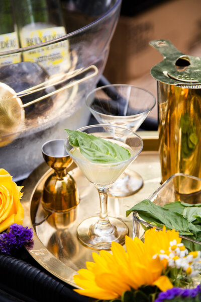 Ladies of Libation Luxury Events - Belvedere Organic LAunch Party - Basil LemonDrop CLoseUp