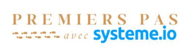 Logo d'une formation gratuite sur le logiciel système io avec une illustration de pas