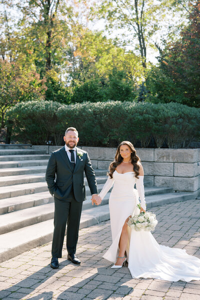 Bride and groom at The Lake House Inn