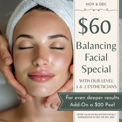 Riversong Spa & Salon microchanneling promotion—book in September or October and get your second visit 50% off within 60 days.