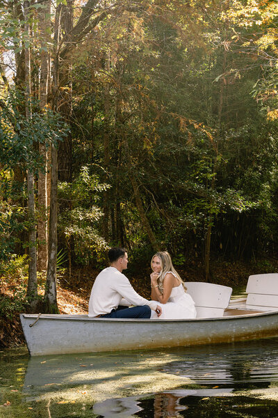 Soft light bridal portrait on a terrace overlooking Italian hills.
