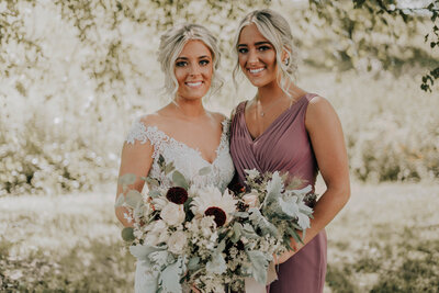 Maid of Honor with Bride
