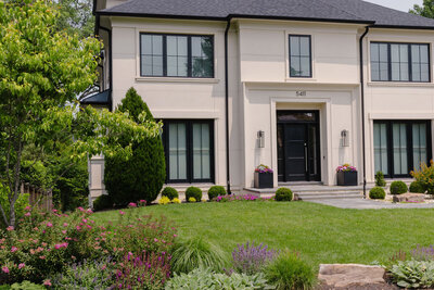 Beautiful home with luscious landscaping