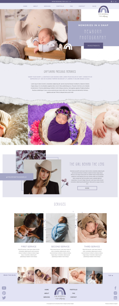 Website Template Photography