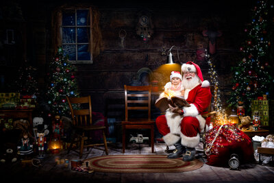 Boy Discovers Santa Claus Magical Memories Magic Bag Workshop