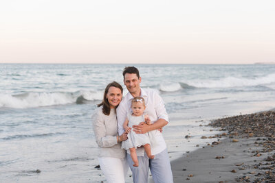 beach family photo by family photographer boston ma​
