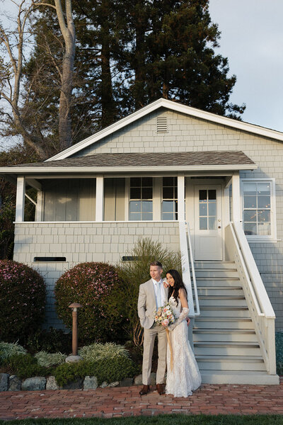 Intimate wedding dinner party in Tiburon.