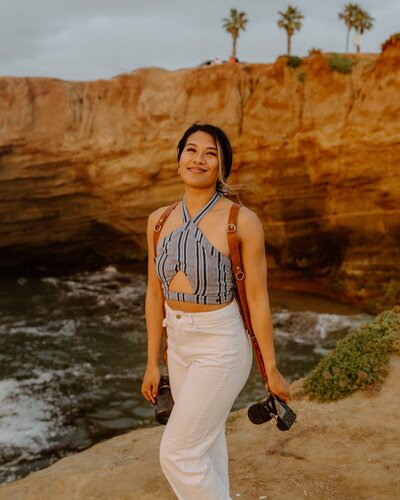 woman smiling at the camera