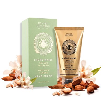 French almond hand cream gift set with elegant packaging – Sweet Pea Ink Creative's favorite for nourishing winter skin.