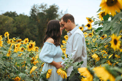 Sunflower c couples first baby - Baltimore wedding photography