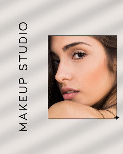 Modern and feminine website design for a bridal makeup artist, optimized for showcasing soft glam services.