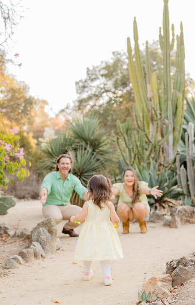 Family session at Stanford University Arizona Cactus Garden Palo Alto,CA