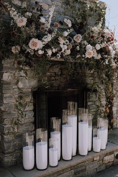 Flores & Pine Fireplace Wedding