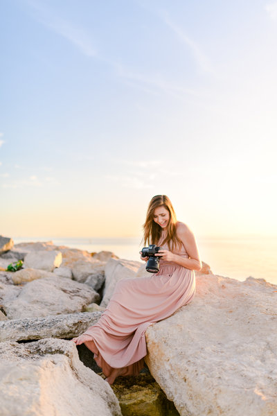 Florida wedding photographer's branding beach portrait