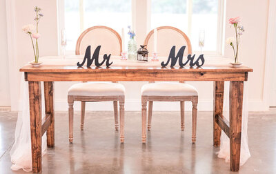White bar, tables and chairs
