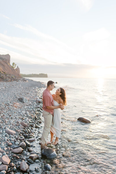 Engagement at Canandaigua Lake with Kelsee Risler Photography