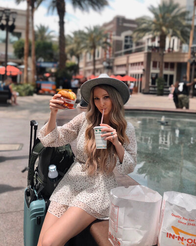 Photo in Las Vegas eating In-N-Out