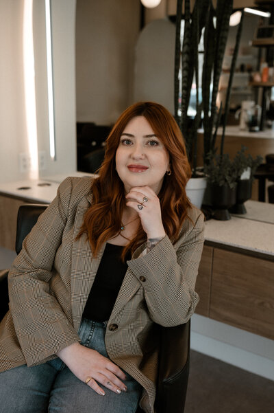 Hairstylist at Beard and Bardot hair salon in Abbotsford, BC