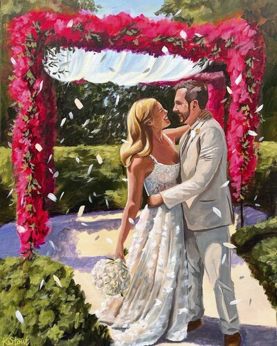 Minnesota Live Wedding Painting
