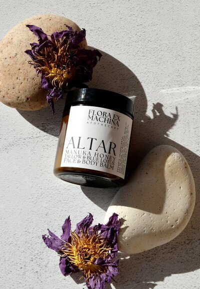 Tallow-based manuka honey and moringa face and body balm