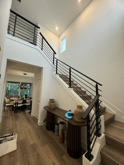 railing installation after